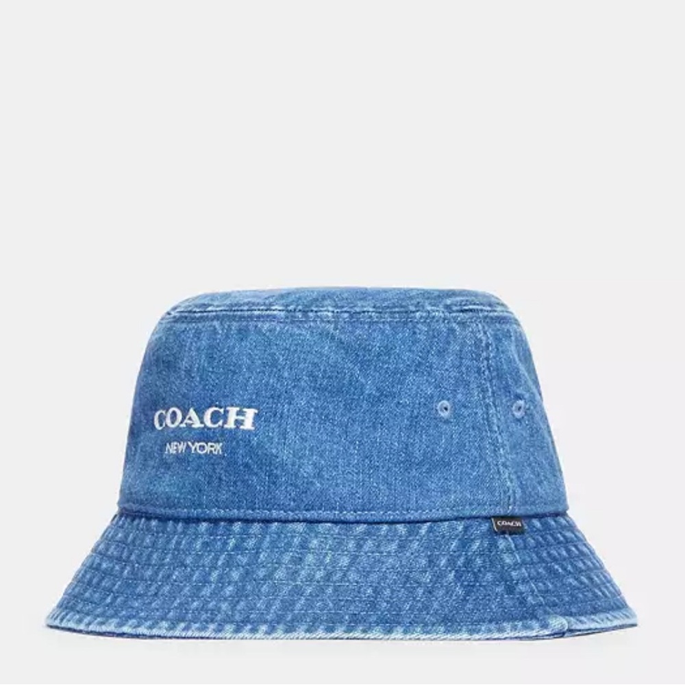 Coach Blue Denim Bucket Hat
